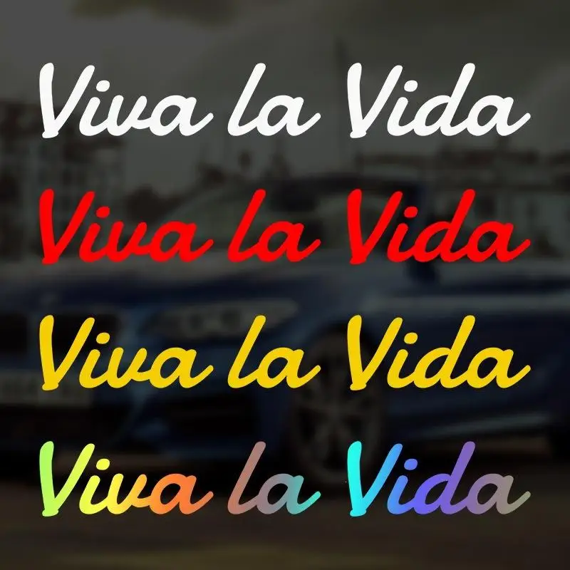 【CMO】Viva La Vida Cool Stickers For Car Bumper And Door Motorcycle Helmet Street Racing Waterproof Decals