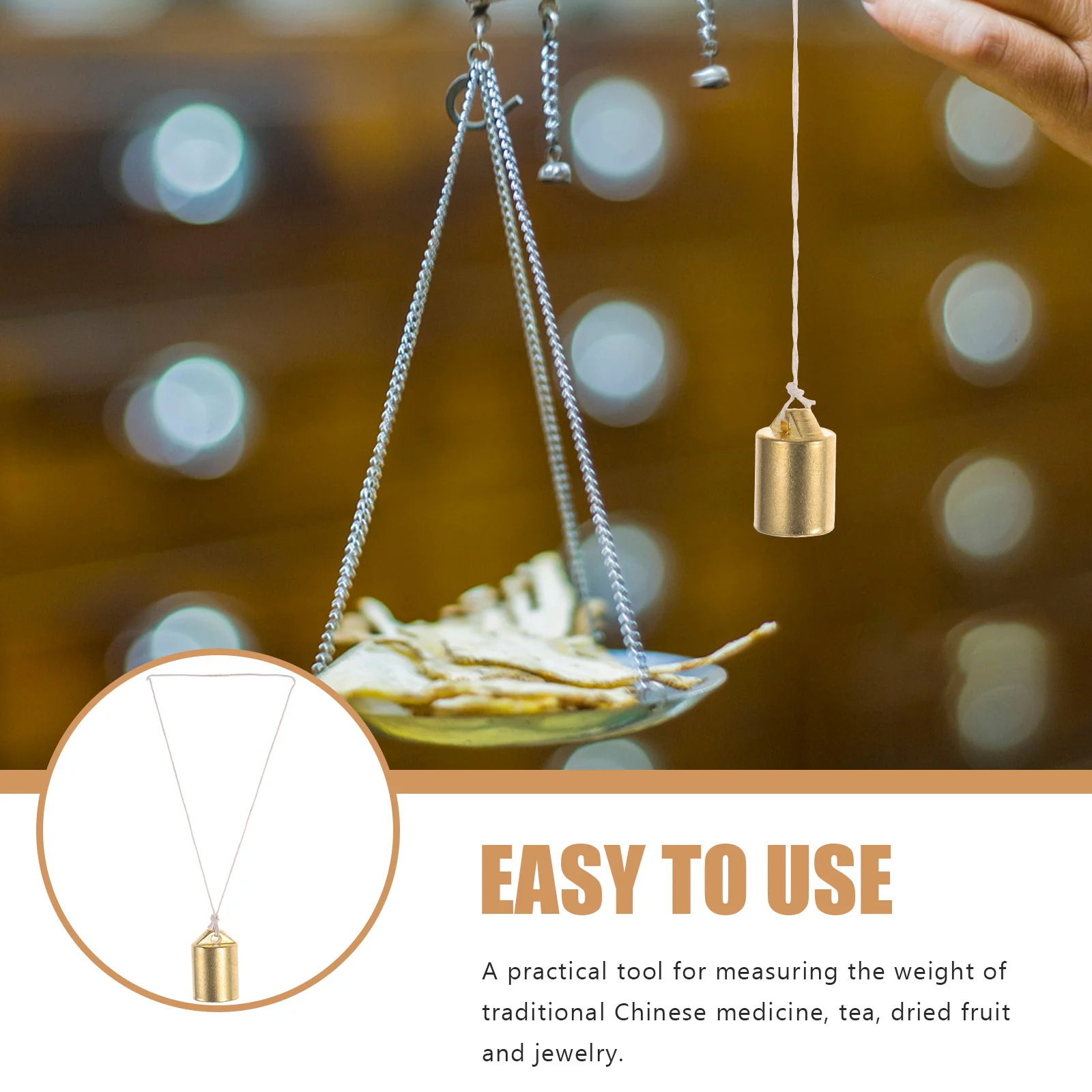 

Copper Scale 250g Herb Weight Replacement Tea Scale Supplies Calibration Weights Chinese Style