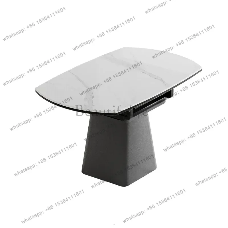 FG Nordic Log-style Dining Tables Extendable Foldable Household Small-sized Dining Tables Dining Room Furniture Linge De Table Y