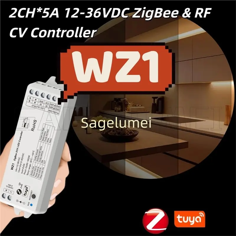 B62B-2 Channels For Single Color CCT LED Strip LED Controller