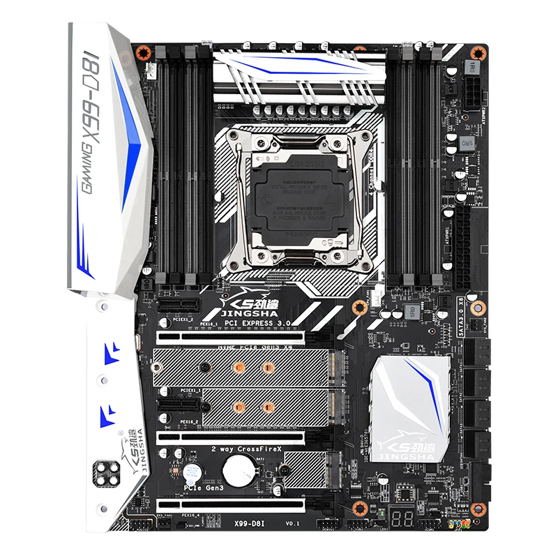 X99-D8I Gaming Motherboard Kit With E5 2680V4 DDR4 2400 4*8G=32GB RAM Quad Channel XSJnewwold GEN3X4 256GB SSD kit xeon x99