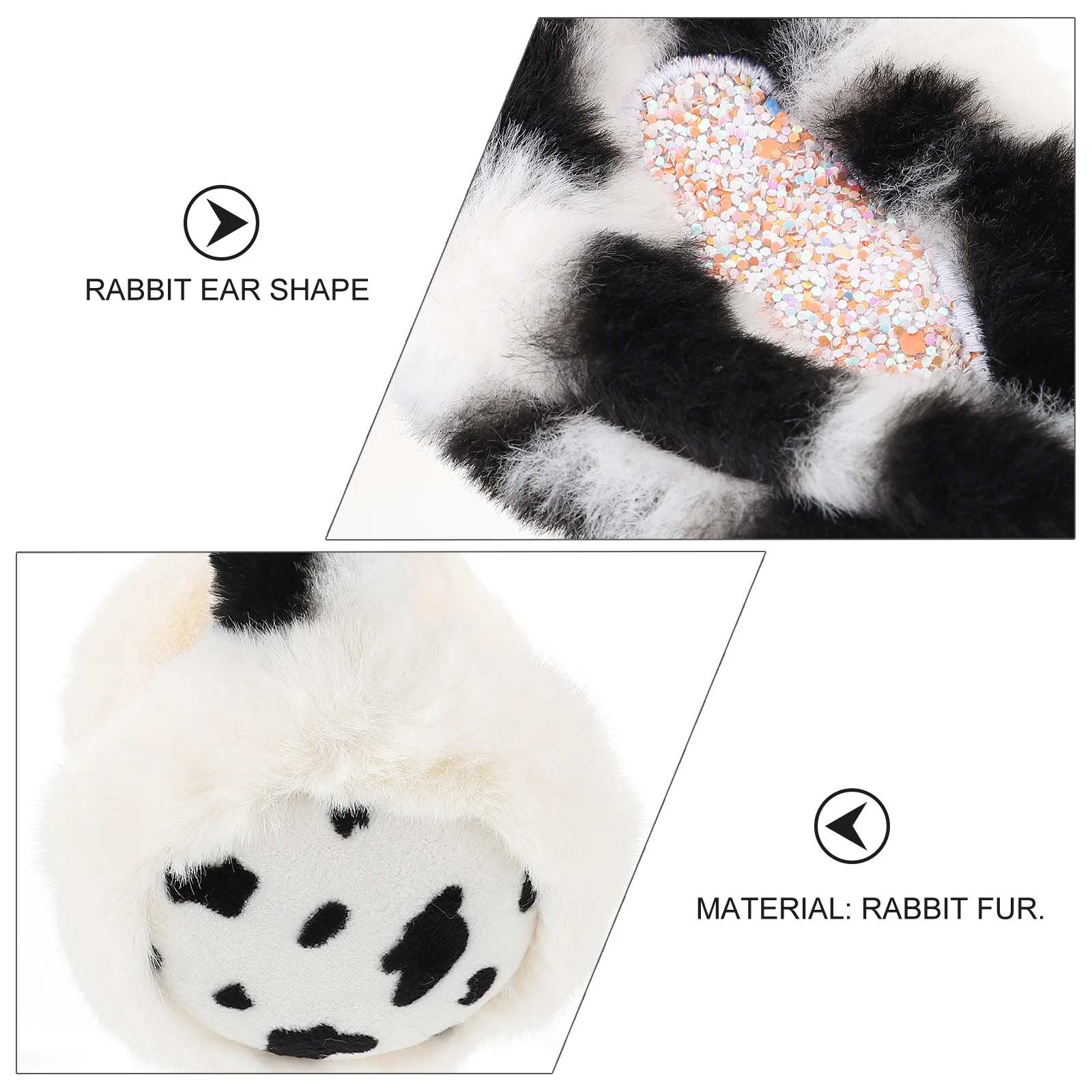 

1Pcs Winter Outdoor Ear Cover Rabbit Ears Earmuff Warm Ear Protector Soft Comfortable for Cold Weather Warm Earmuff