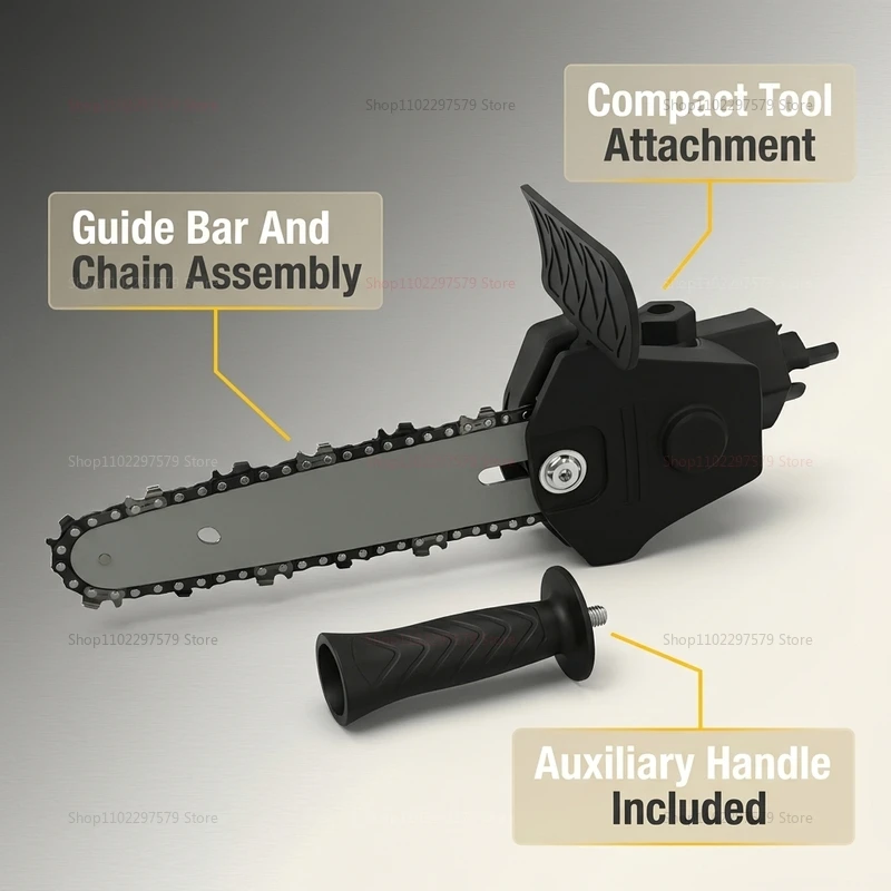 4/6 Inch Electric Drill to Chain Saw Adapter versatile portable wood plastic metal trimming woodworking tool for diy projects