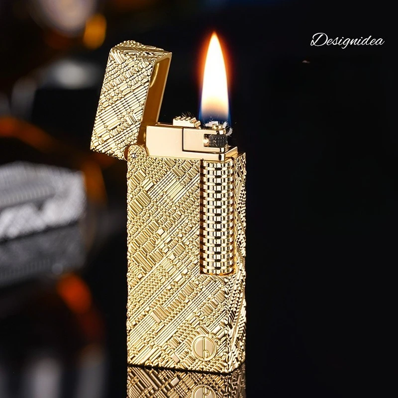 

2026 New Classic Fashion Grinding Wheel Lighter Exquisite Carving Technology Retro Open Flame Kerosine Lighter Wholesale