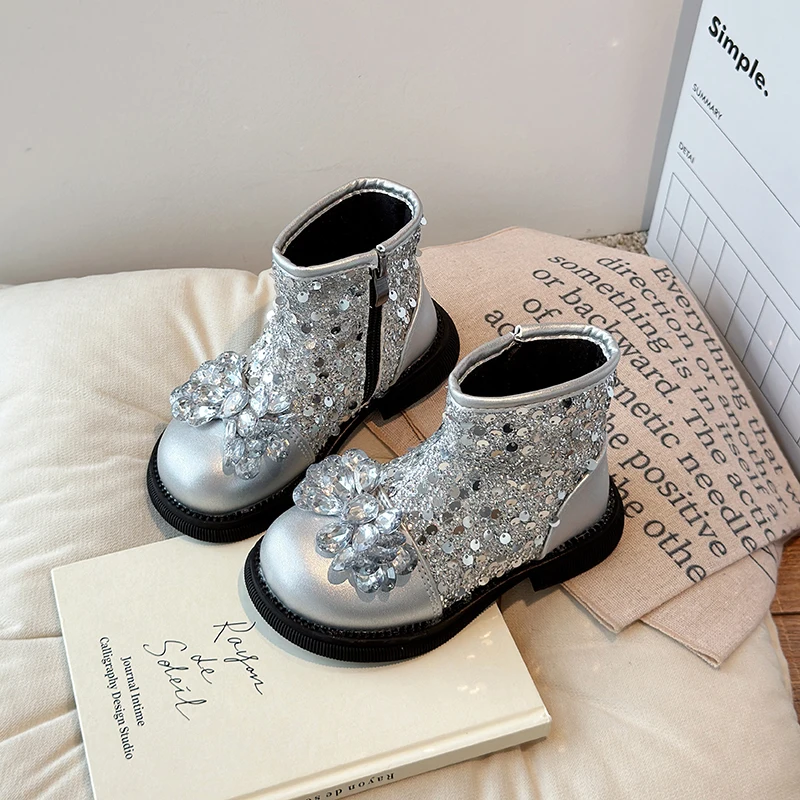 New Winter Children's Snow Boots Cute Baby Girl Boots Thick Anti-thermal Fashion Ankle Furry Outdoor Children's Boots