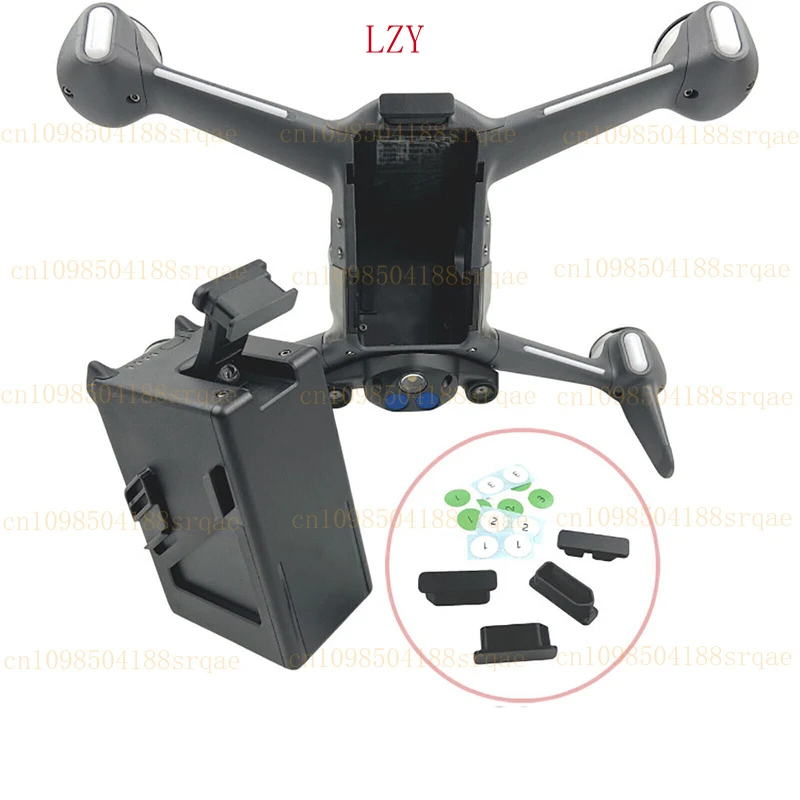 ชุดปลั๊กปิดกันฝุ่นสำหรับพอร์ตชาร์จแบตเตอรี่สำหรับชิ้นส่วนโดรน DJI FPV