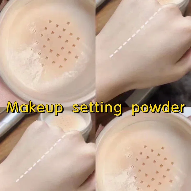 Oil-controlling Waterproof and Sweat-proof Setting Powder for Facial Makeup Natural Loose Powder Long-lasting Makeup