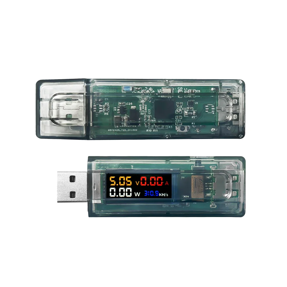 Lucky NMMiner سلسلة USB الرسمية ESP32 Crypto Solo BTC Lottery 310kH/s مع مقياس التيار الكهربائي عالي الدقة USB-A، سلسلة واحدة في واحد