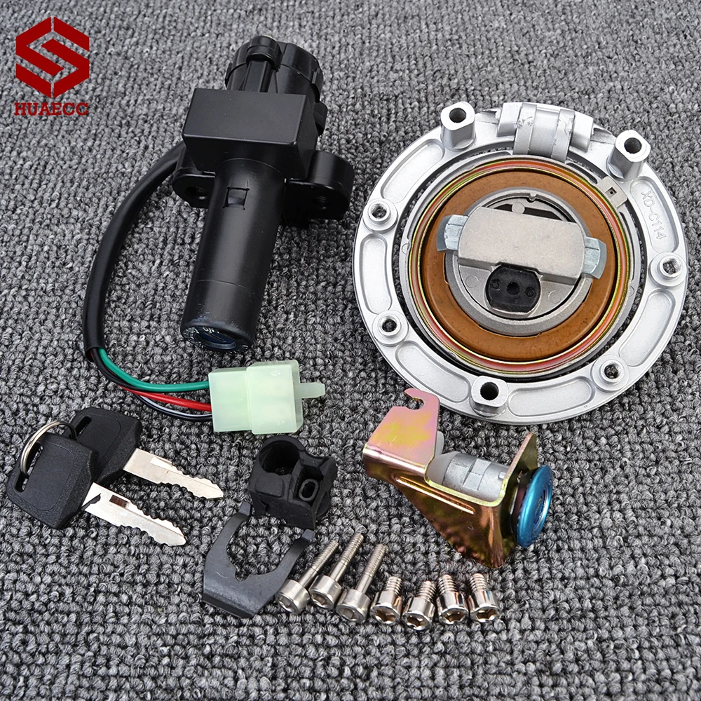 Fuel Gas Cap Ignition Switch Seat Lock with Key Kit for Honda CB1300 CB750 F2 CB Seven Fifty RC42 35010-MW3-611