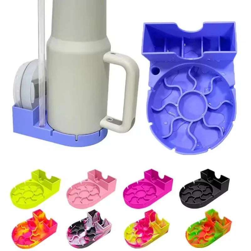 Multicolor Silicone Drain Rack for Tumbler 40oz Cup Drying Racks Straw Cup Lid Holder Water Bottle Accessories Drying Station