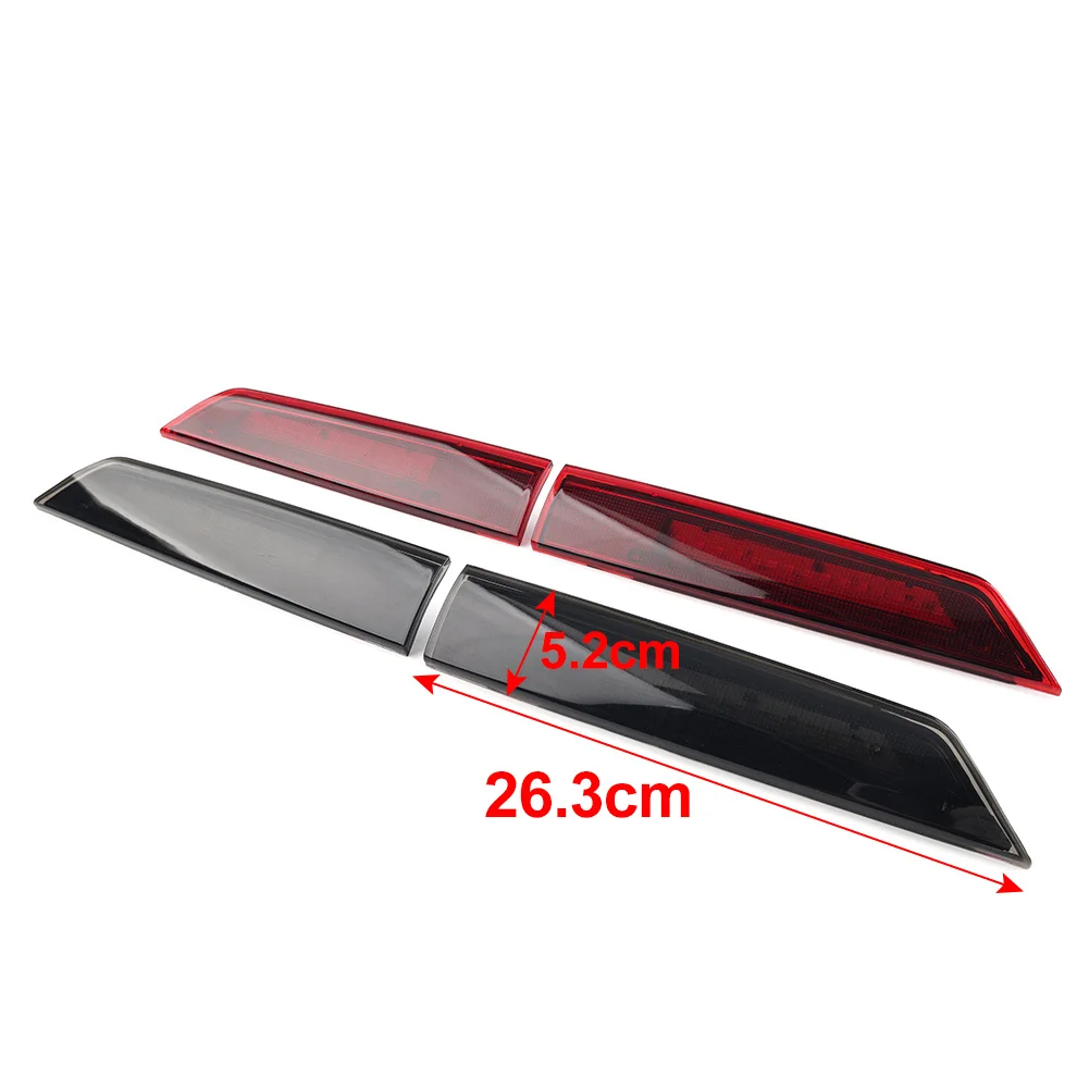 2Pcs Car High Level Rear Third Brake Stop Light For Ford Transit Tourneo Custom 2012-2021 Black/Red