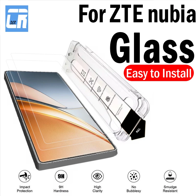 

1-2Piece Premium Screen Protector for ZTE nubia Z70S 70 Z60 Z50 Ultra Auto Installation Dust-Free Tempered Glass Protective Film