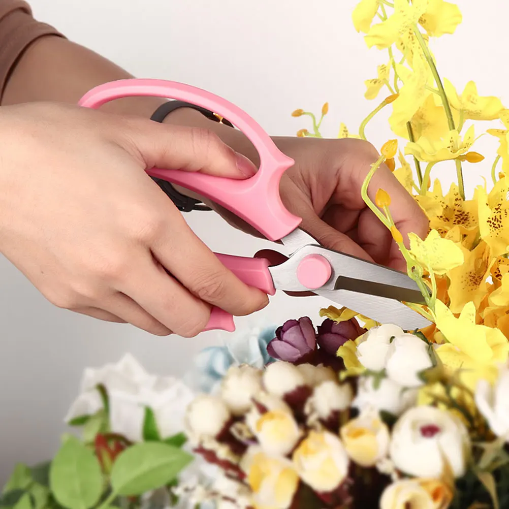 

8pcs Pruning Shears Stainless Steel Gardening Tools Lightweight Handle Flower Scissor Plant Trimmer Hedge Professional