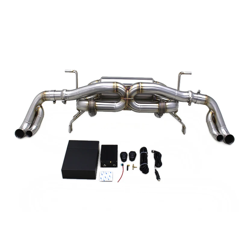 

Yooking Valved Catback For Audi R8 V8 4.2L 2007-2013 Stainless Steel Exhaust Pipe Rear Muffler System With Remote Control