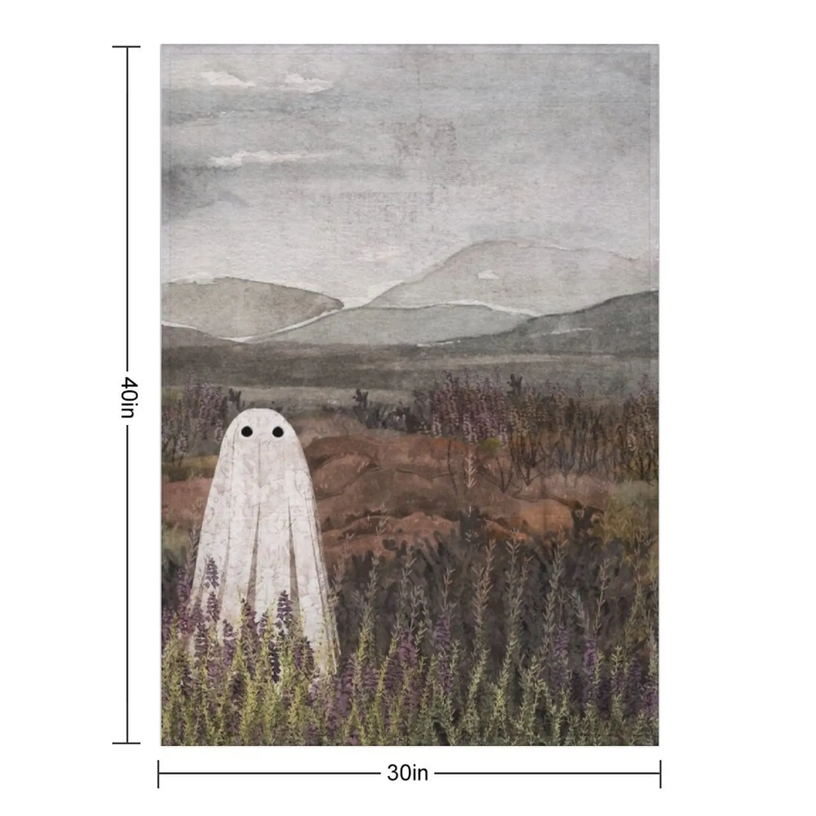 Heather Ghost Throw Blanket Furrys Flannel Fabric For Baby Decorative Beds Stuffeds for winter Blankets