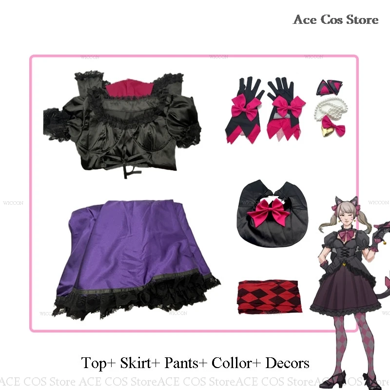 

Женский костюм для косплея OW Cosplay DVA, черная кошка D.VA, искусственная кожа, модные платья, Женский карнавальный костюм на Хэллоуин