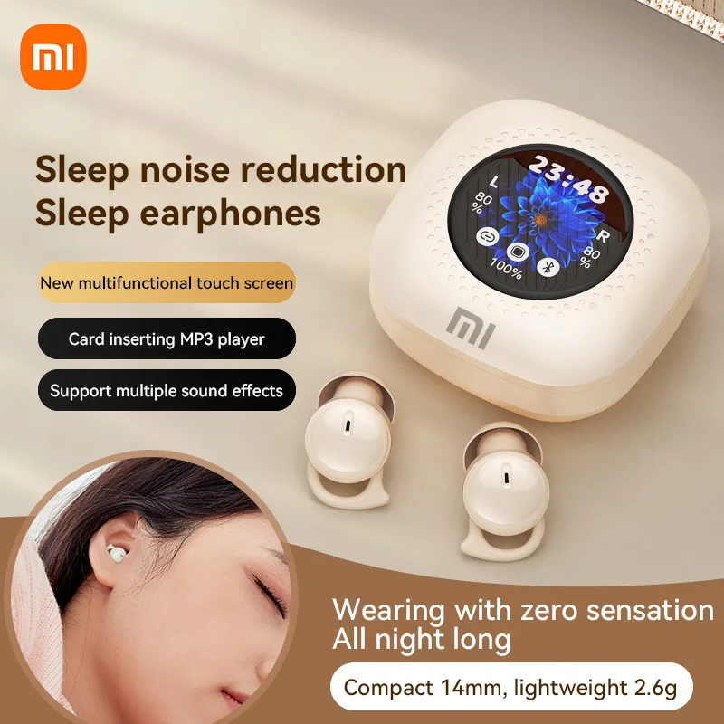 

Xiaomi NEW Sleep Earphones Q26 Pro Full Color Touch Screen Earbuds Noise Cancelling Wireless Headphone Bluetooth 5.4 Headsets