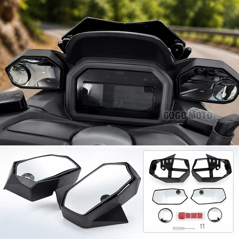 FOR YAMAHA XMAX 300 V3 Xmax300 2025 2026 NEW Motorcycle Rear View Mirrors Integrated Convex Side Mirror Accessories