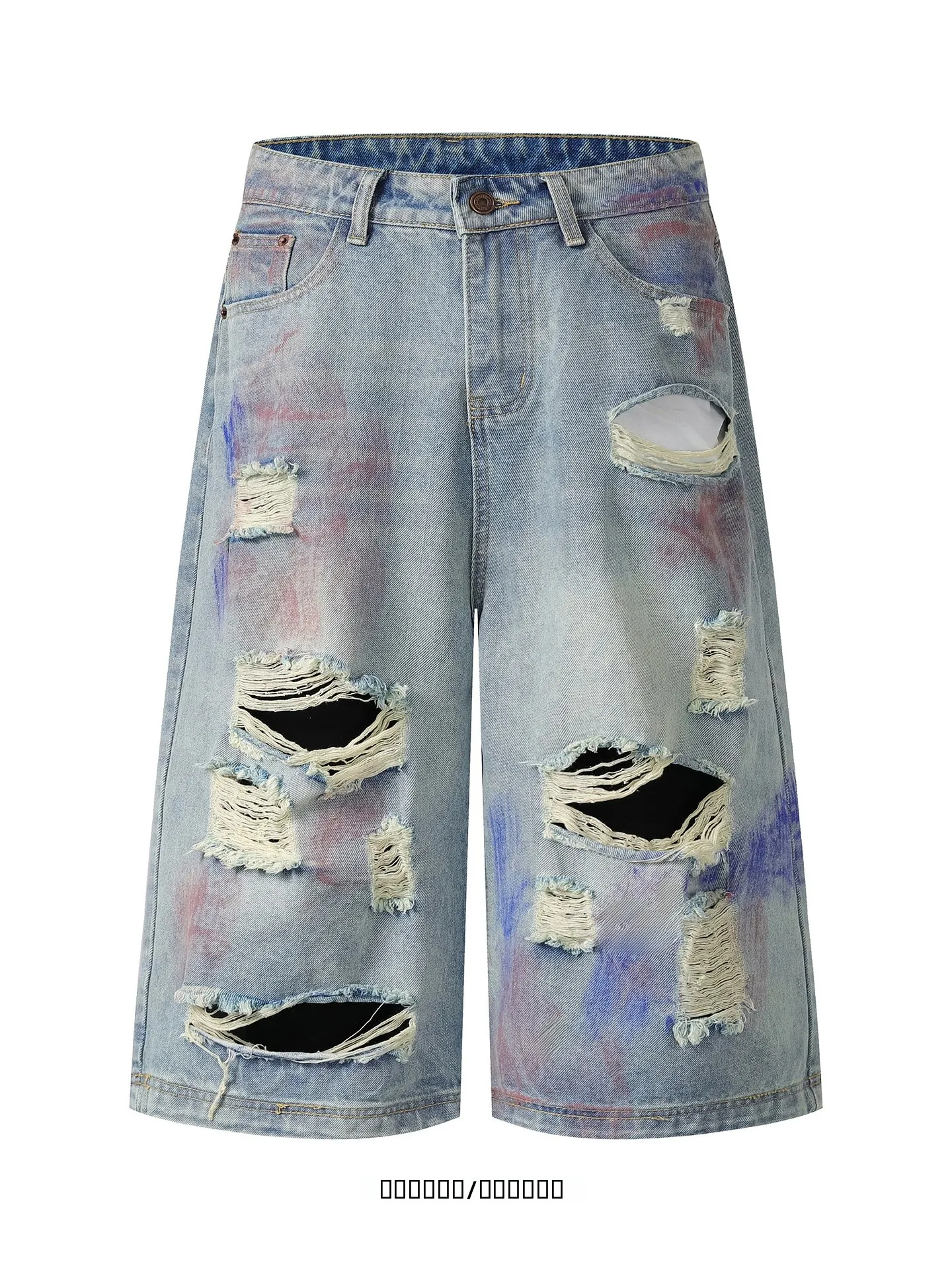 

Loose Floral Print orts Street Sle High Waist Casual Summer Pants for Teenagers Versatile Seven-Foot Length Faionable