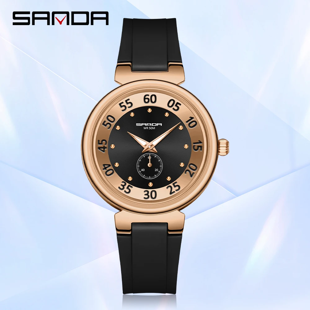 SANDA New Men Quartz Sports Watch Fashion Casual Mens Clock Chronograph Luminous Finger 50M Waterproof Relogio Masculino 3212