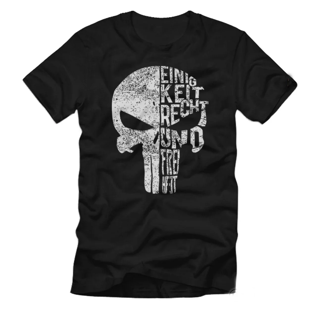 Einigkeit Recht Und Freiheit. Deutschland Bundeswehr Tactical Skull T-Shirt. Cotton Short Sleeve O-Neck Mens T Shirt New S-3XL