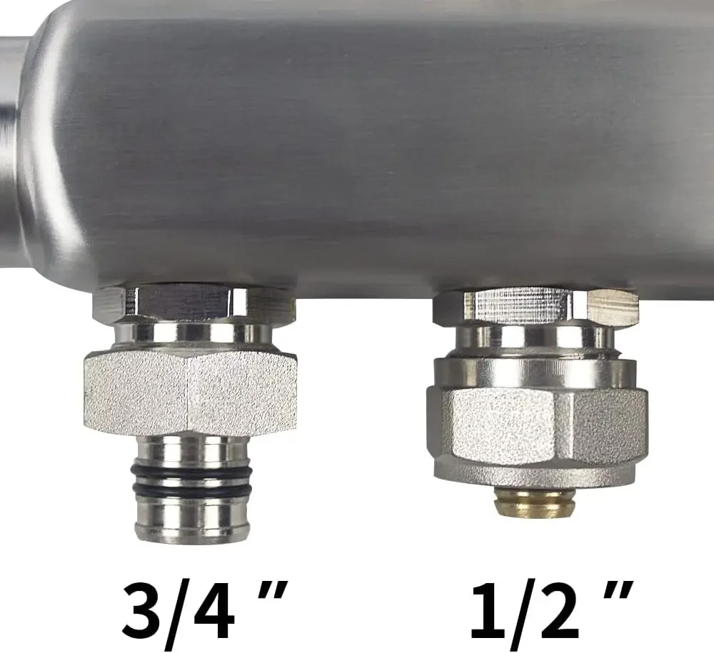 1/2ab Strahlungs-Pex 1,27 cm Verteiler verbinder/Adapter/Rohr mutter (10 Stück)