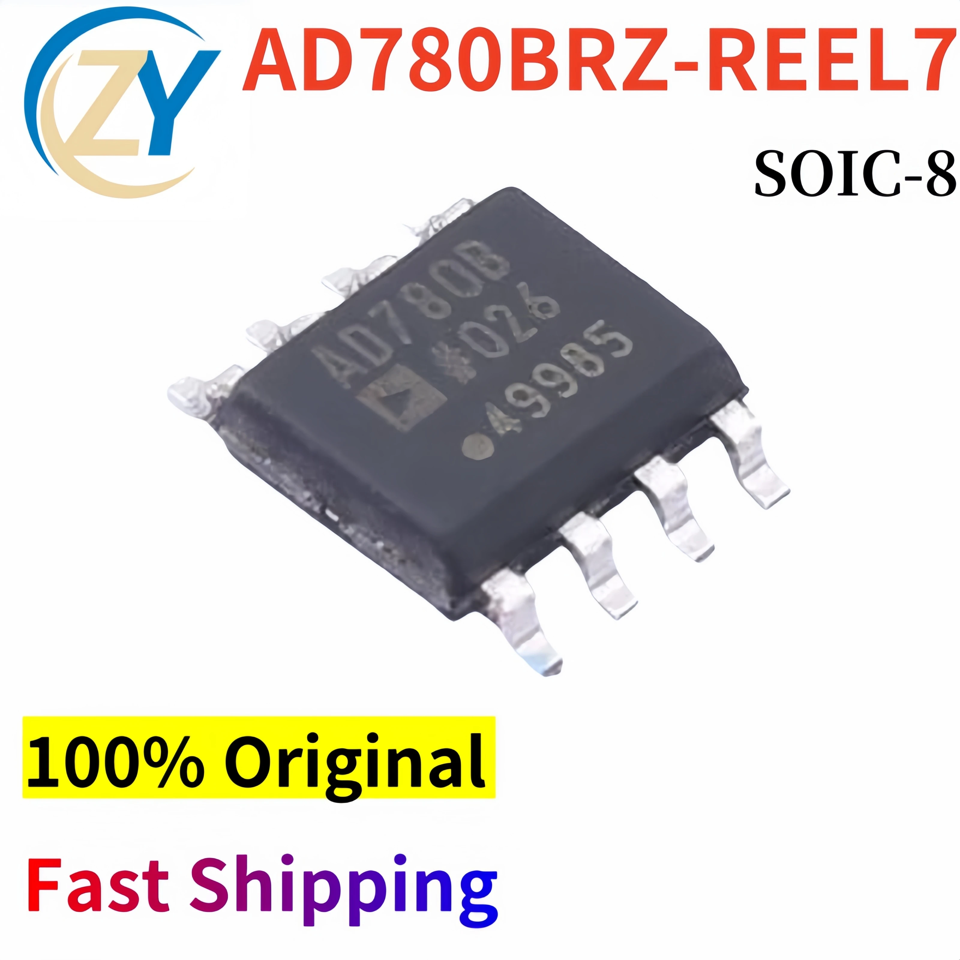 (2pcs) AD780BRZ-REEL7 SOIC-8 AD780BRZ 4V-36V AD780 100% Original & In Srock