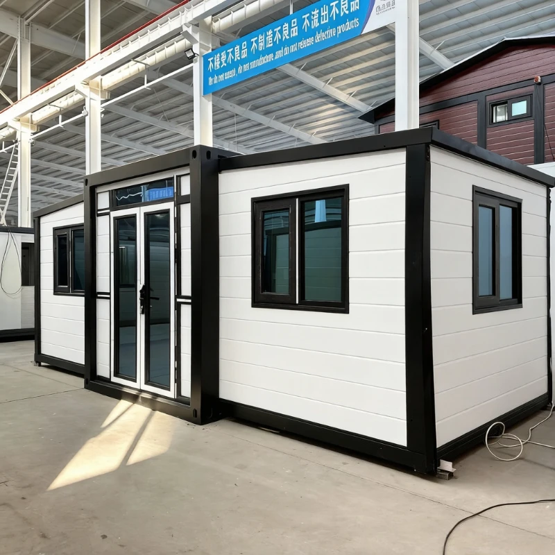Portable Tiny House Modular Homes Double Wing Expandable Container House Professional Factory Assembled Prefabricated House Home