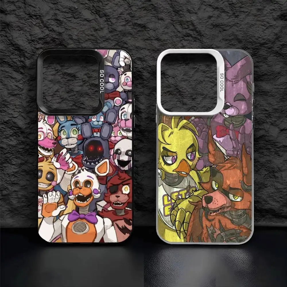 

F-Five-Nights-At-Freddys F-Fnaf Phone Case For iPhone17, 16,15,14,13,12 Pro Max Black Candy Matte Shockproof Cover