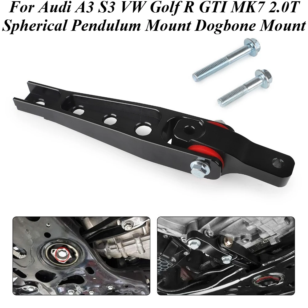 

For Audi A3 VW Golf R GTI MK7 2.0T Spherical Bearing Engine Mount Torque Strut Vibration Dampener Performance Upgrade Car Parts