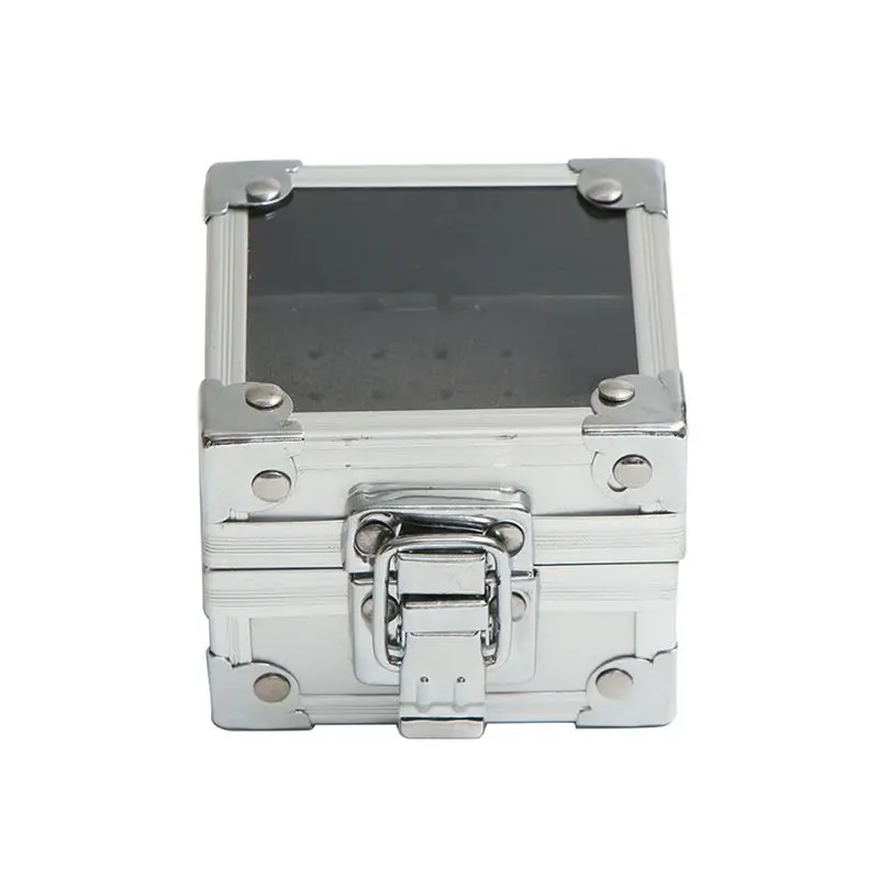 25 Holes Nail Drill Grinding Bit Holder Box Display Storage Container Nail Polishing Head Stand Metal Organizer Case-A74P view 2