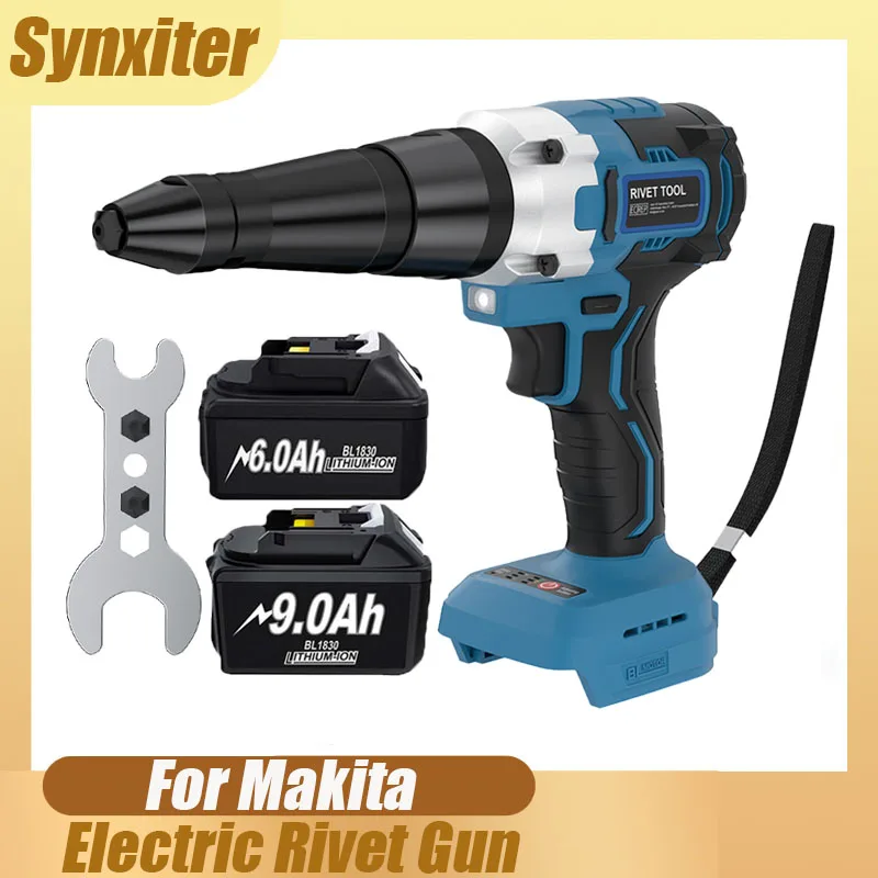 Cordless Electric Riveter Gun For Makita BL1830 18V Battery Household Riveting Nut Gun Machine 2.4~4.8mm Riveting Power Tool
