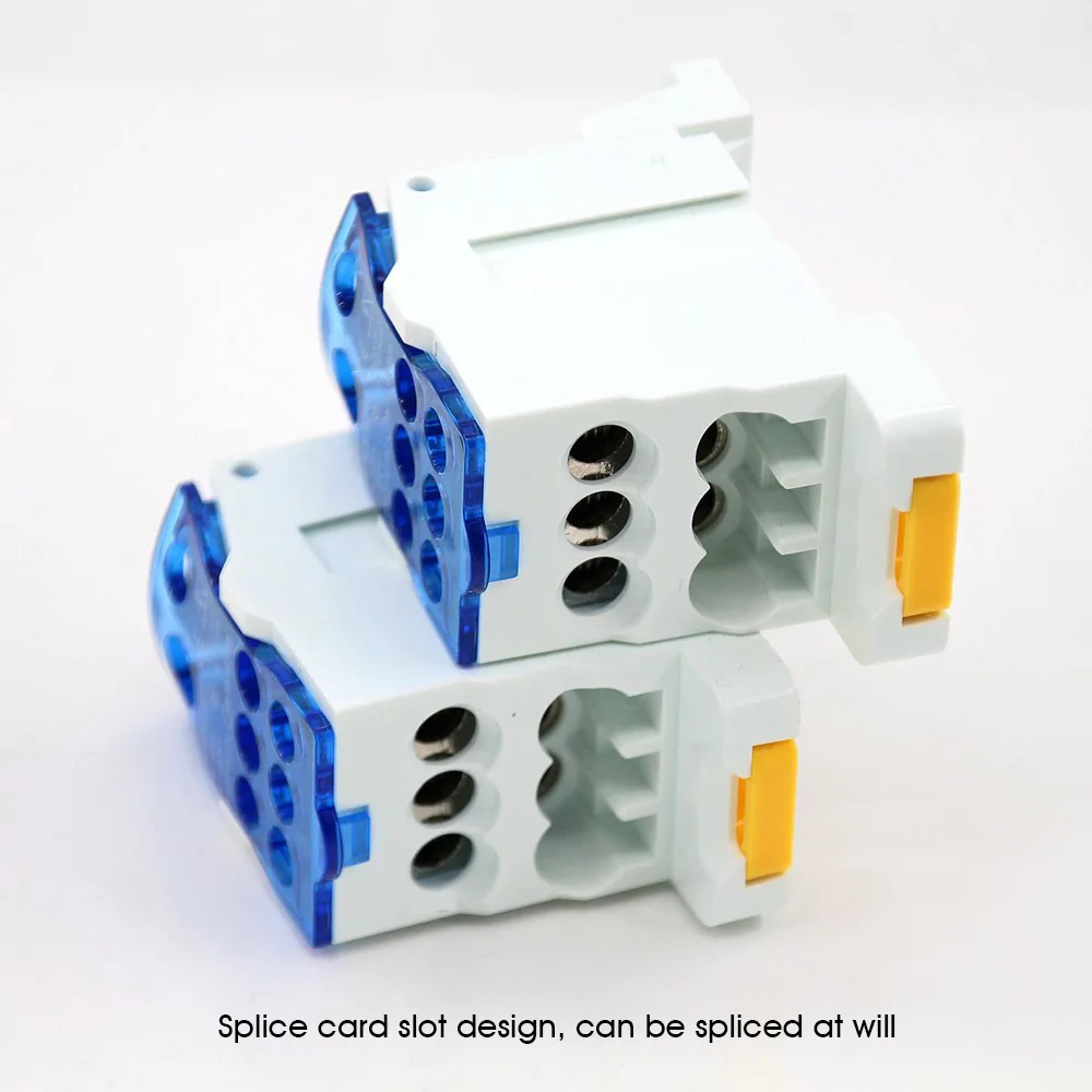 Distribution UKK Series Unipolar Junction Box One In Several Out Power Wire Electrical Connector Din Rail Terminal Block 80-500A