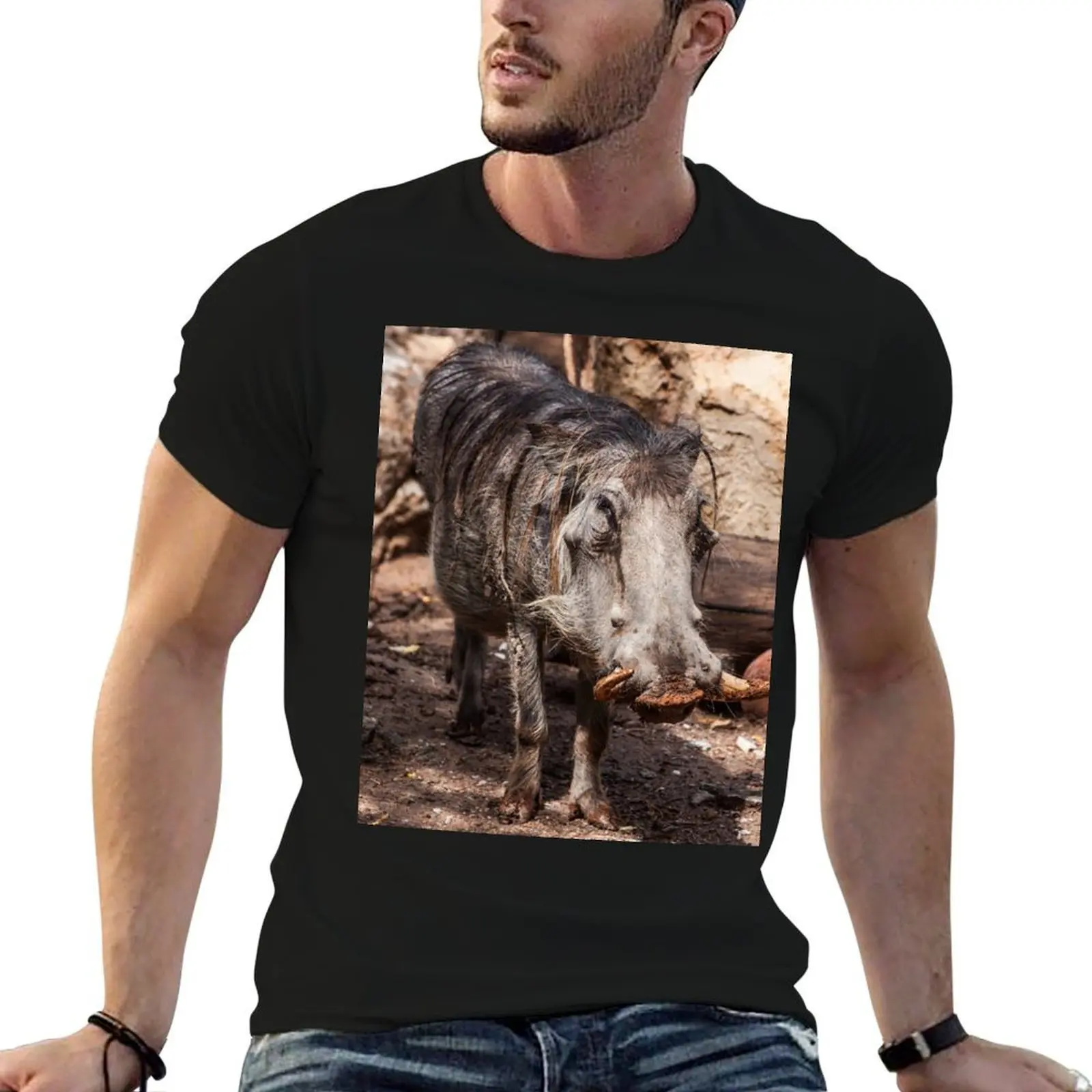 

Warthog T-Shirt man t shirts for men casual funny t shirts cotton T-Shirt