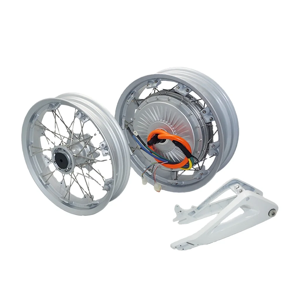 

QS MOTOR QS273 8000W V3 72V 120kph Spoke Hub Motor With 17x4.5inch Moped Wheel Rim With 17x3.0inch Front Wheel And Swingarm