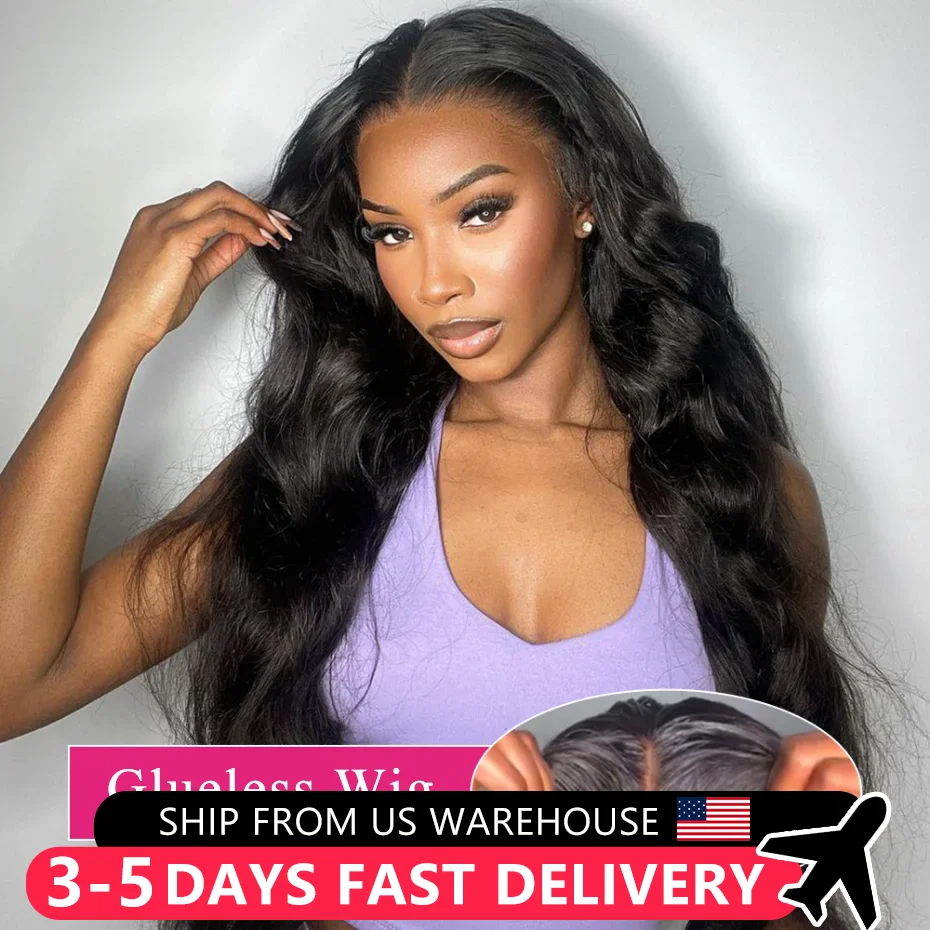 Body Wave Glueless Wigs Human Hair Ready To Go 4x6/5x5 Lace 180% Indian Human Hair Wigs For Black Women Remy Front Wig MYLOCKME