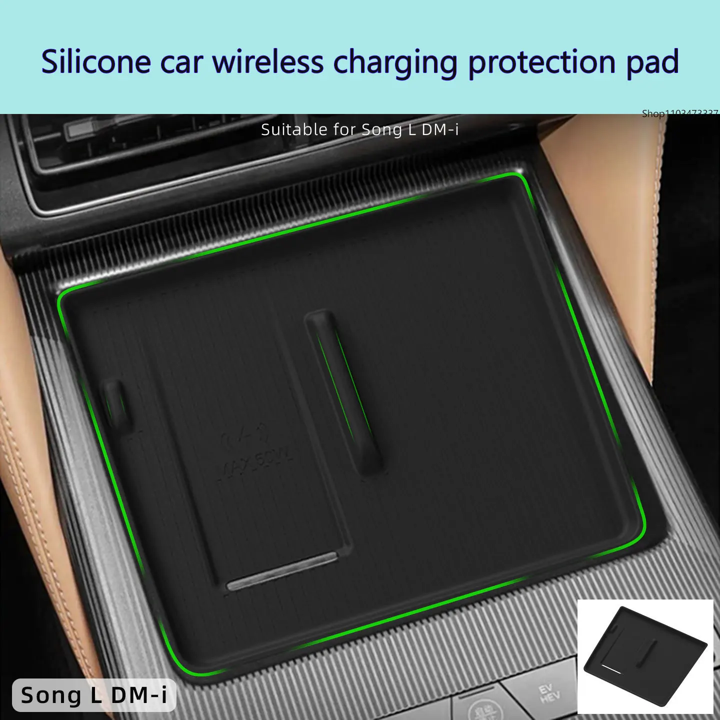 

For 24-26 models of BYD Song Ldmi silicone wireless charging pad Song L central control anti-skid interior