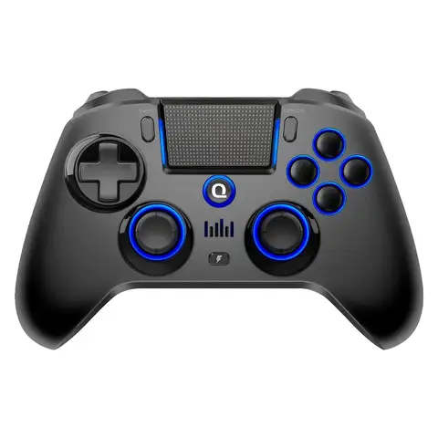 Wireless Gamepad for PS4 PS3 PC Steam Deck with Hall-Effect Joysticks, Macro, Turbo, and Audio Features