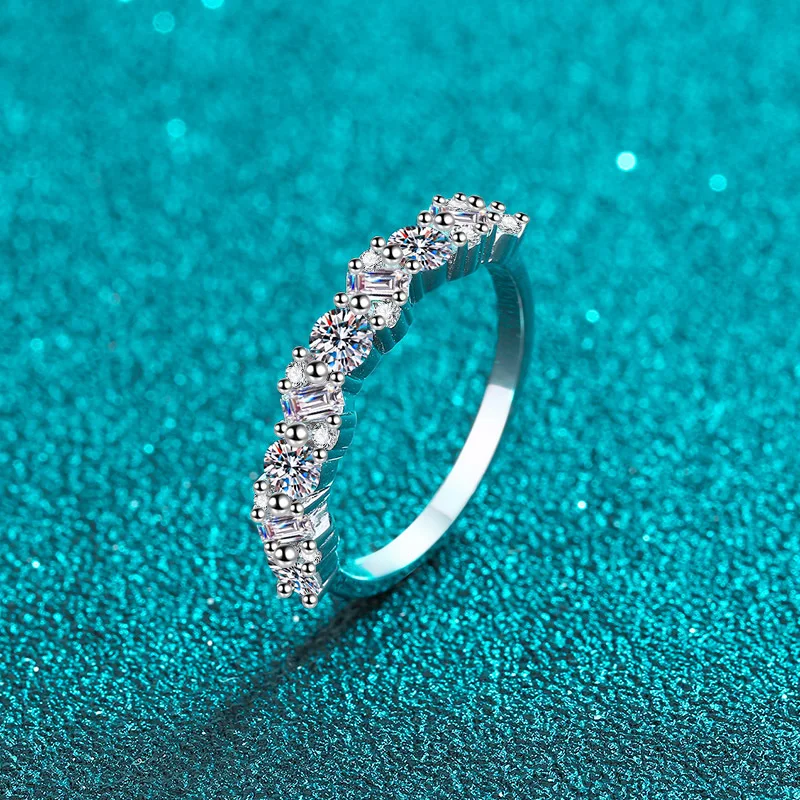 Platinum PT950 with moissanite ring cold sex style pt950 gold ring