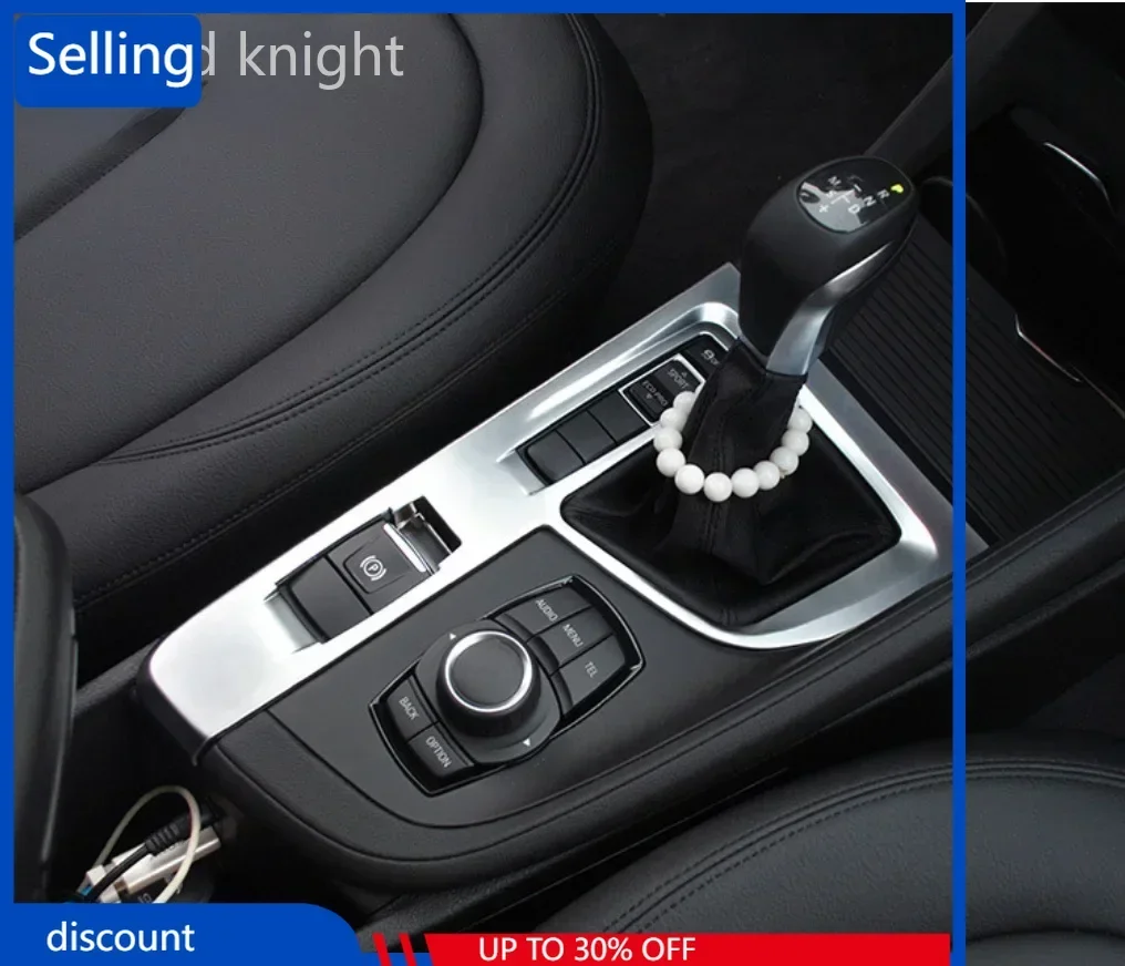 EE Для BMW X1 F48 20i 25i 25le для левого руля 2016-2018 ABS Хромированная панель переключения передач с блестками Накладка на автомобильные аксессуары купить