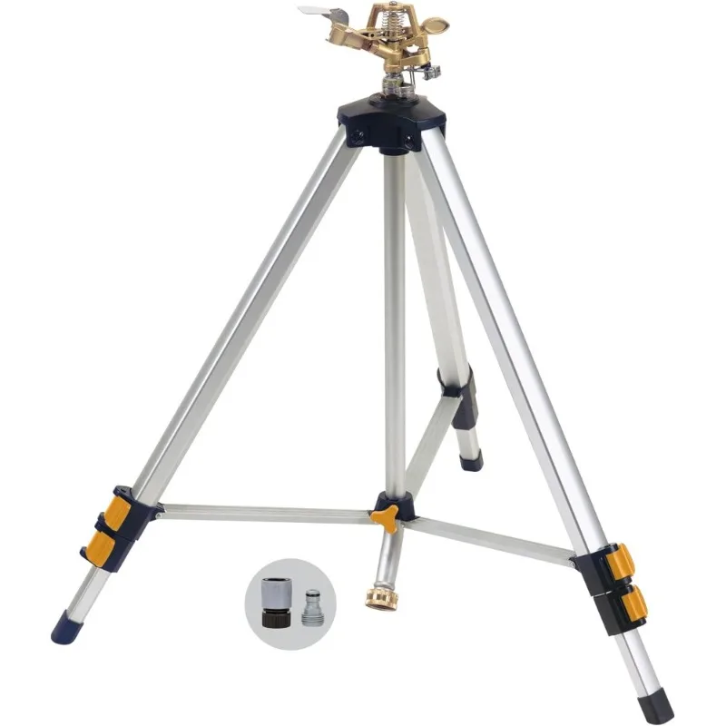 

Металлический импульсный спринклер с быстроразъемным соединением и регулируемым штативом XT для орошения садового газона