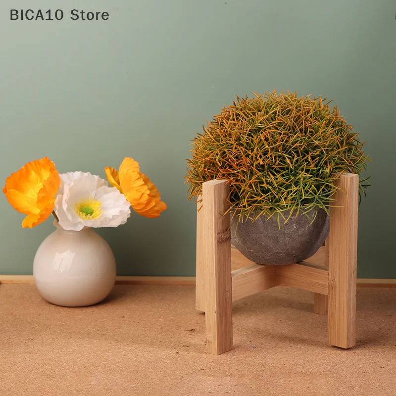 Soporte de exhibición para bonsái, bandejas de bambú de pie, soporte para maceta de madera, estante de madera para plantas, decoración interior del hogar, suministros de jardín