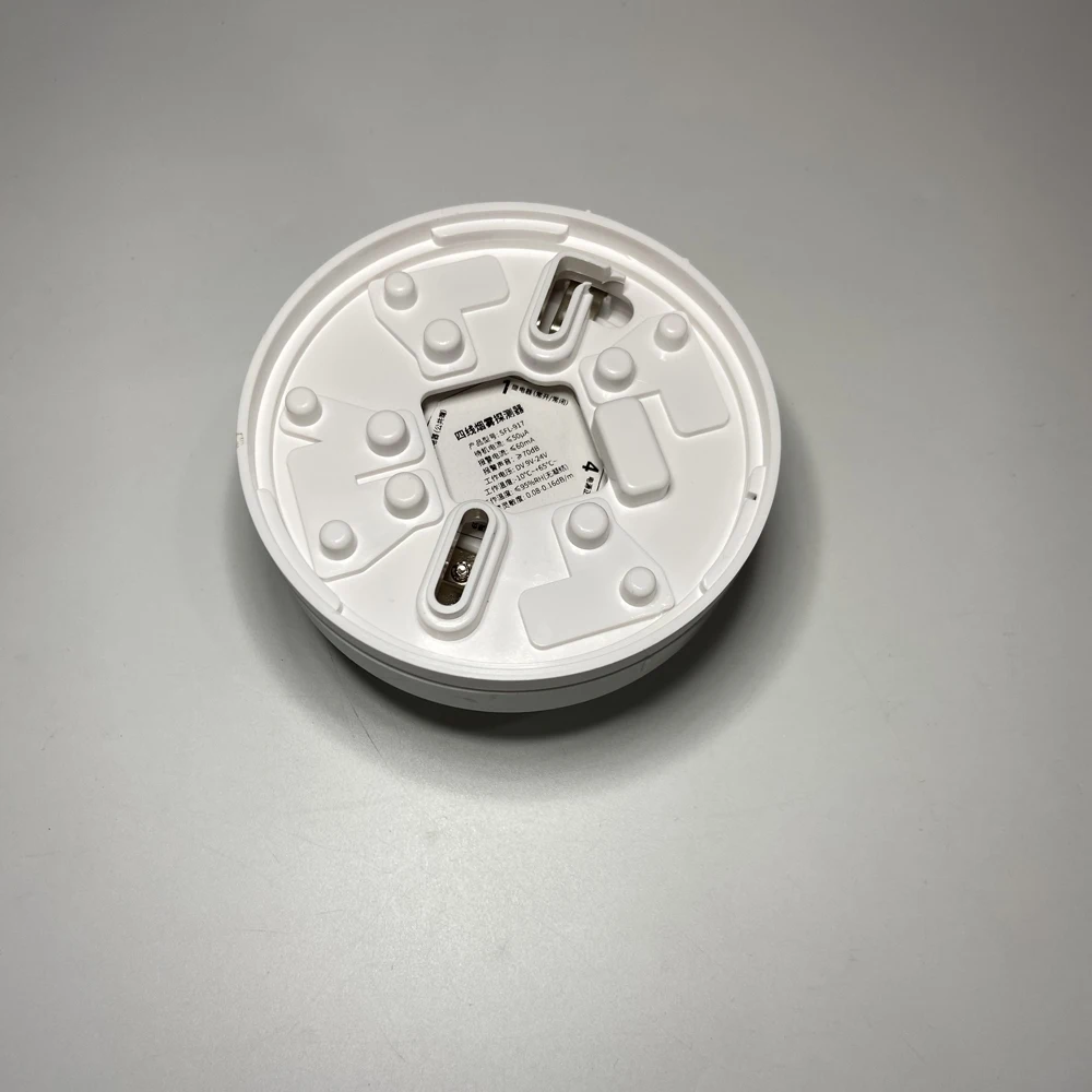 4 Core Cable Indoor Ceiling Smoke Detector 9-24Vdc Fire Alarm Sensor NC/NO Relay Output Signal