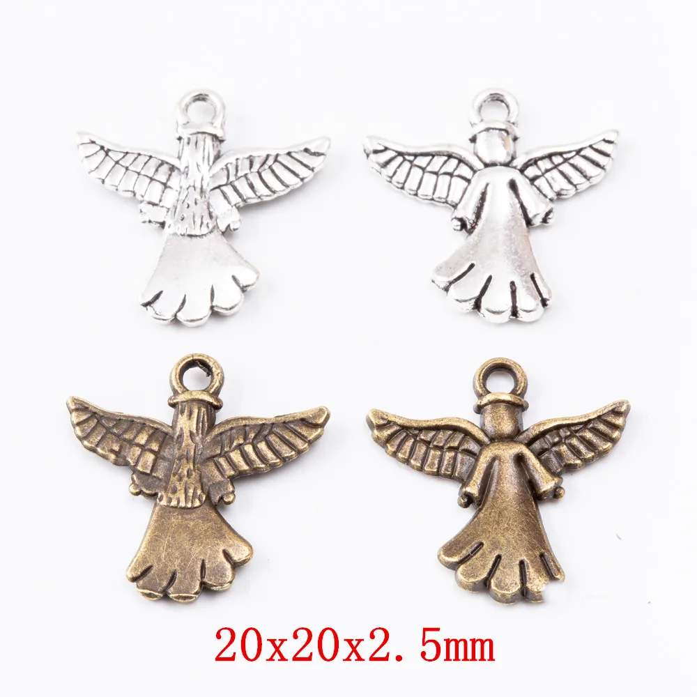 

35pieces (angel) vintage zinc alloy charm metal pendant DIY jewelry discovery making accessories 1227