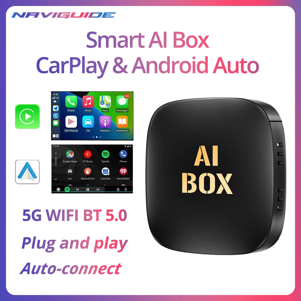 

NEW Smart CarPlay Ai Box Android 13 TV Box Wireless CarPlay Android Auto Built-in Play Store For Netflix YouTube OEM CarPlay Car