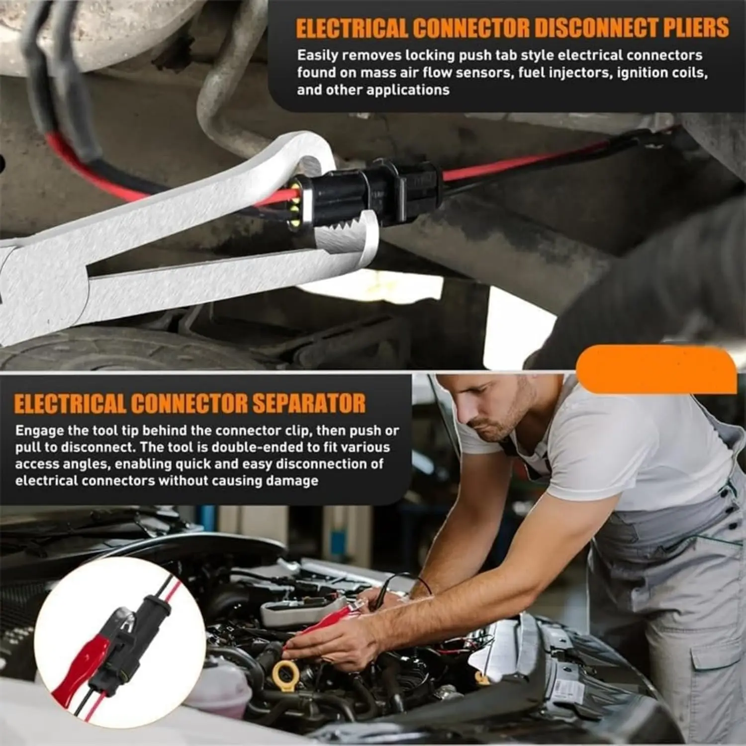 أداة إزالة فاصل موصل طرفي كهربائي للسيارات لمعظم أداة إزالة الموصل الكهربائي للمركبات #4