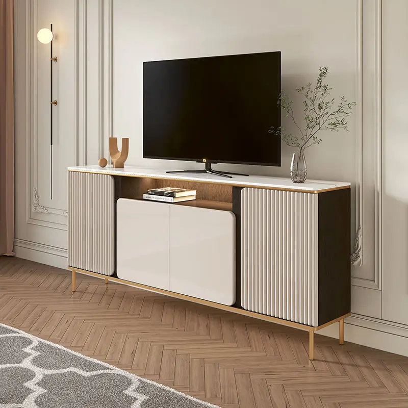 

Slate bedroom TV cabinet High TV Light luxury side Simple locker Storage