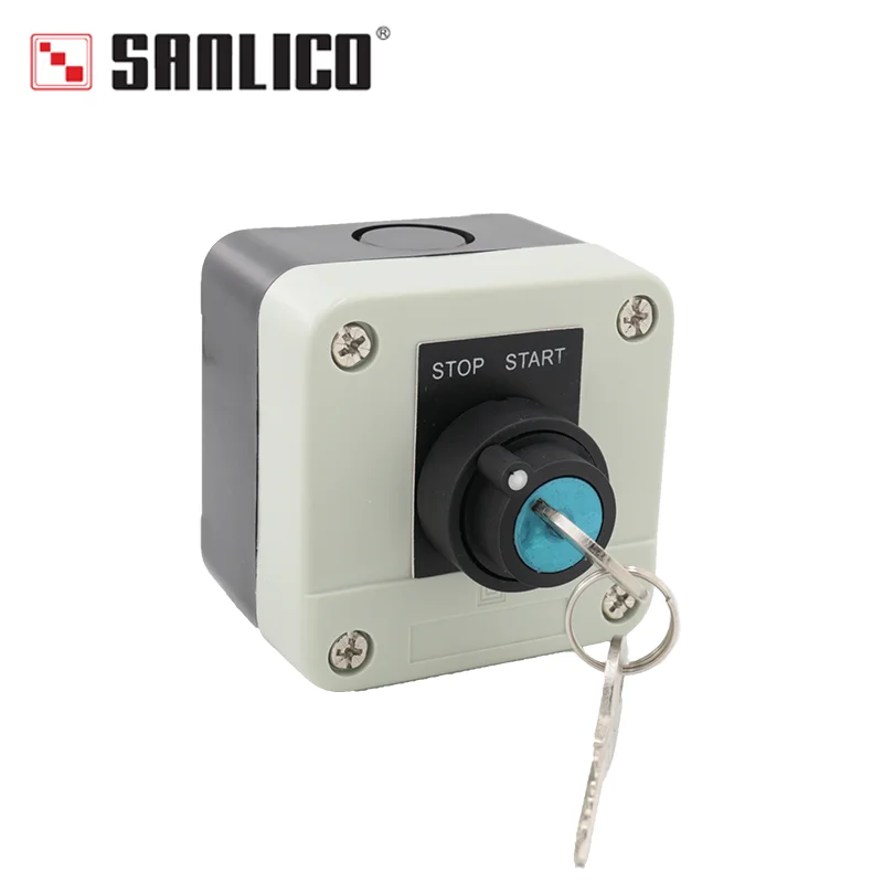 Waterproof Key Switch Control Station Box Rotary Selector Lock Switch 2-positions LA68H SAL XALB142 XALB144