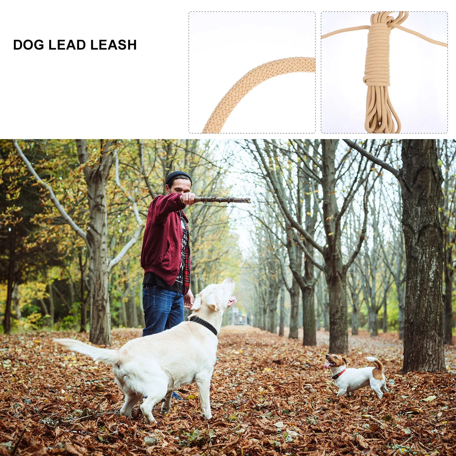 

10M Long Leash Dog Lead Leash Durable Polypropylene Rope for Walking Training Waterproof Bite Resistant Pet Lead