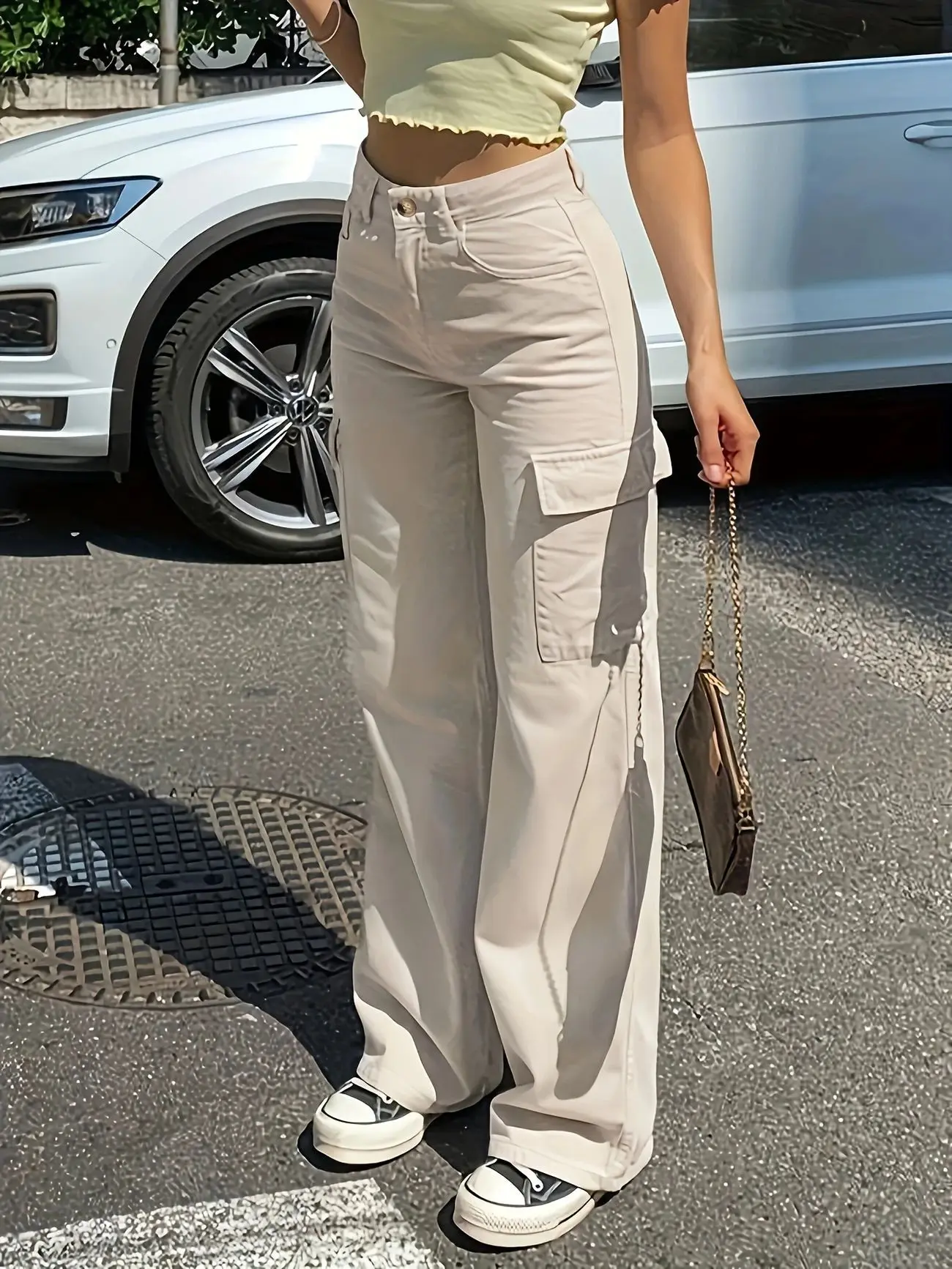 Fashionable Wide-leg Jeans Loose Slim Casual Comfortable Commuting Style Clothes High-waisted Slimming Straight Overalls